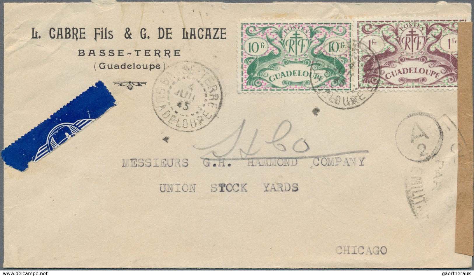 Guadeloupe: 1905/1990 (ca.), mint and used collection on stockpages, incl. apprx. 30 covers/statione