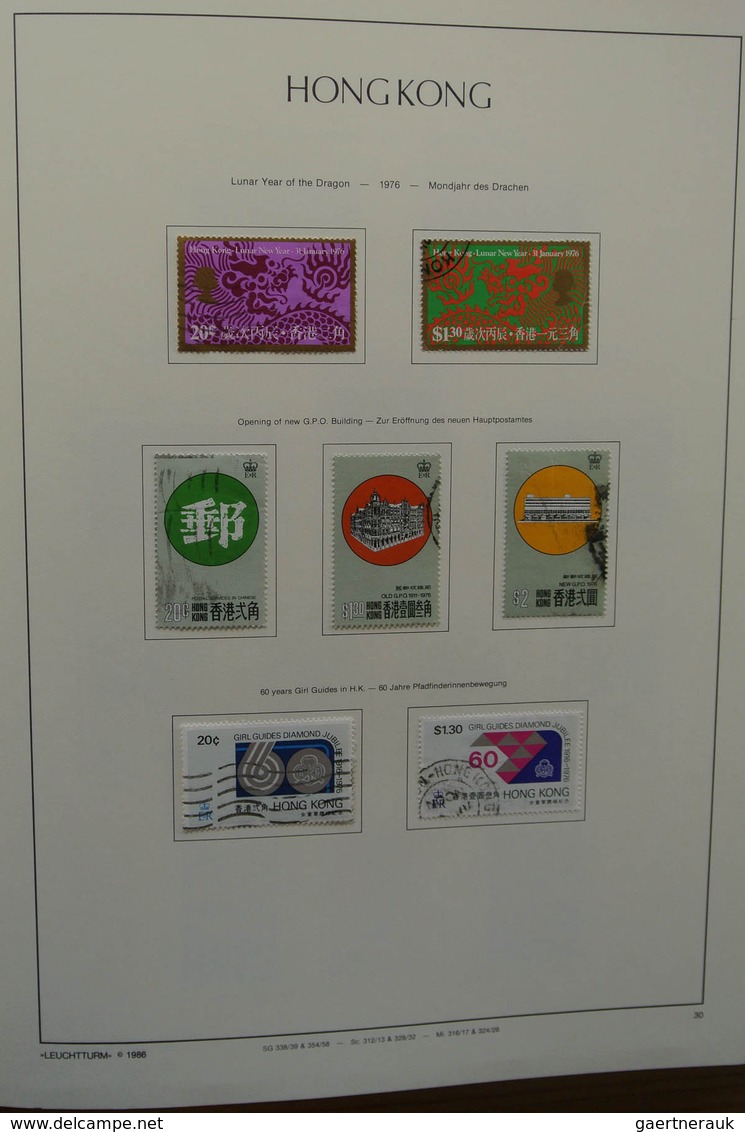 Hongkong: 1882-2002. MNH, mint hinged and used collection Hong Kong 1882-2002 in 4 albums. The empha