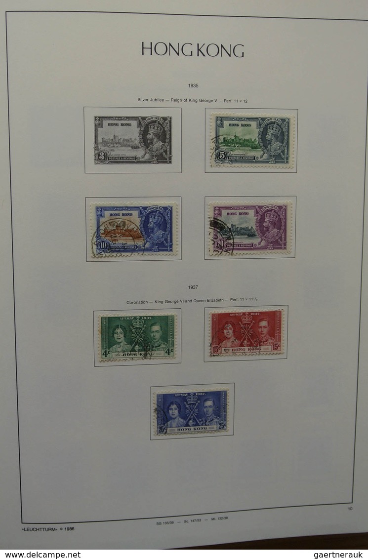 Hongkong: 1882-2002. MNH, mint hinged and used collection Hong Kong 1882-2002 in 4 albums. The empha