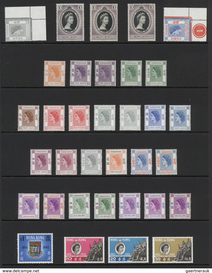 Hongkong: 1935-1992: Mint Collection On Stock Pages, From 1935 Silver Jubilee, With A Lot Of Good Is - Autres & Non Classés