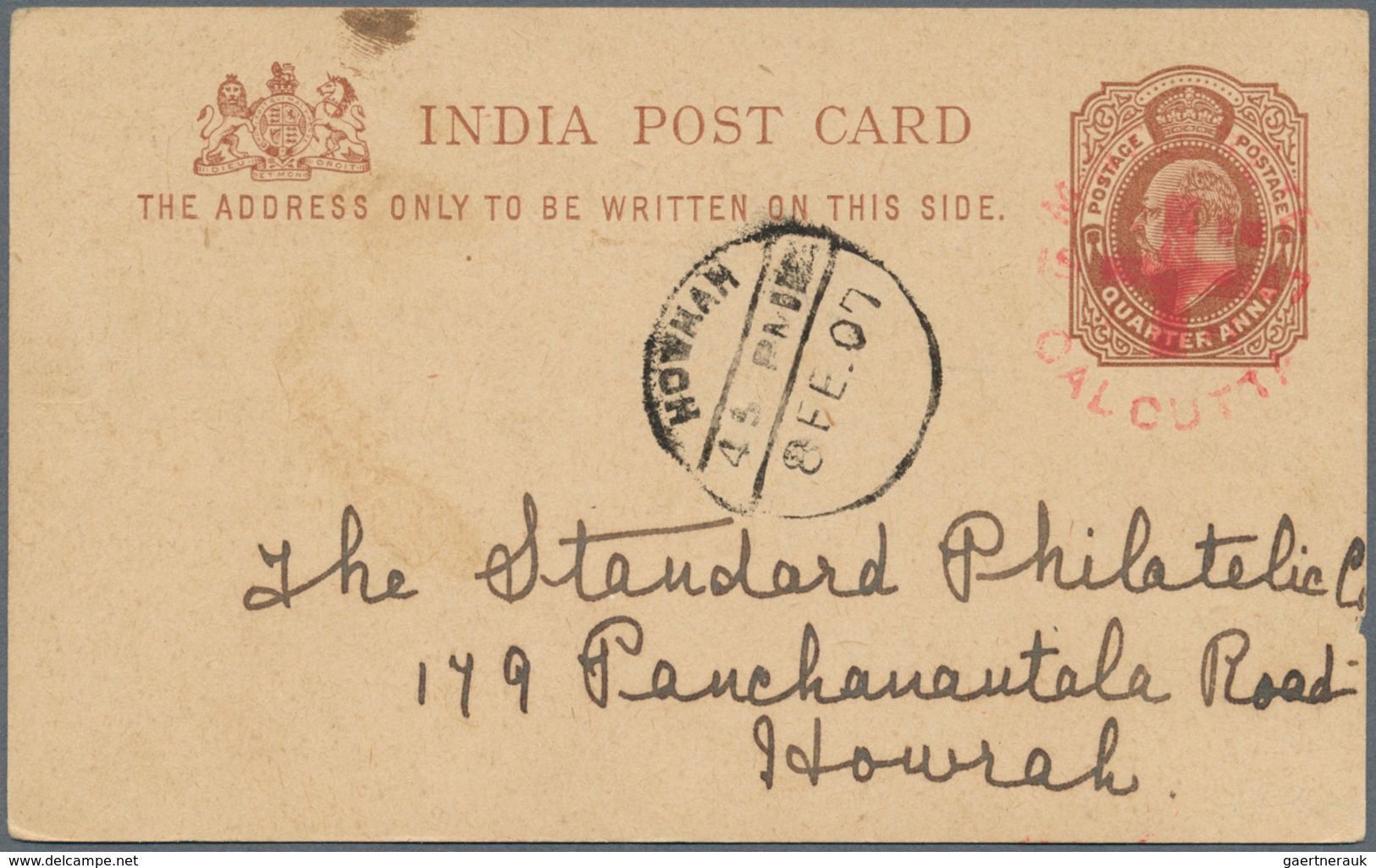 Indien: 1854-1960's: More Than 1500 Covers, Postcards And Postal Stationery Items In 4 Albums And A - 1852 District De Scinde