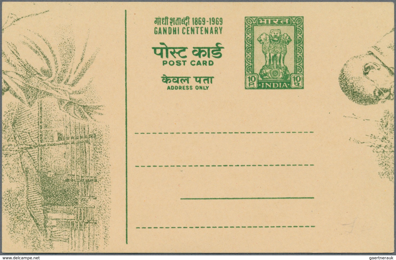 Indien: 1854-1960's: More Than 1500 Covers, Postcards And Postal Stationery Items In 4 Albums And A - 1852 District De Scinde