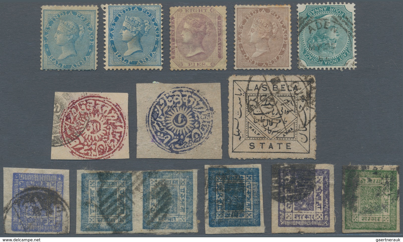 Indien: 1854-1970's Ca.: Several Part Collections, Groups And Accumulations Of Thousands Of Stamps F - 1852 District De Scinde