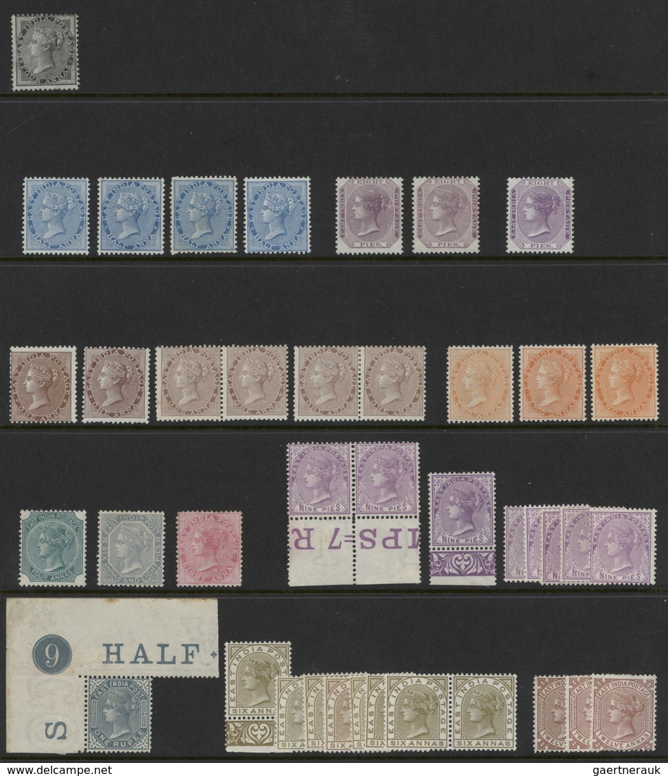 Indien: 1855-1946 British India: Collection And Duplication Of Some Hundred Stamps MINT, Housed On S - 1852 District De Scinde