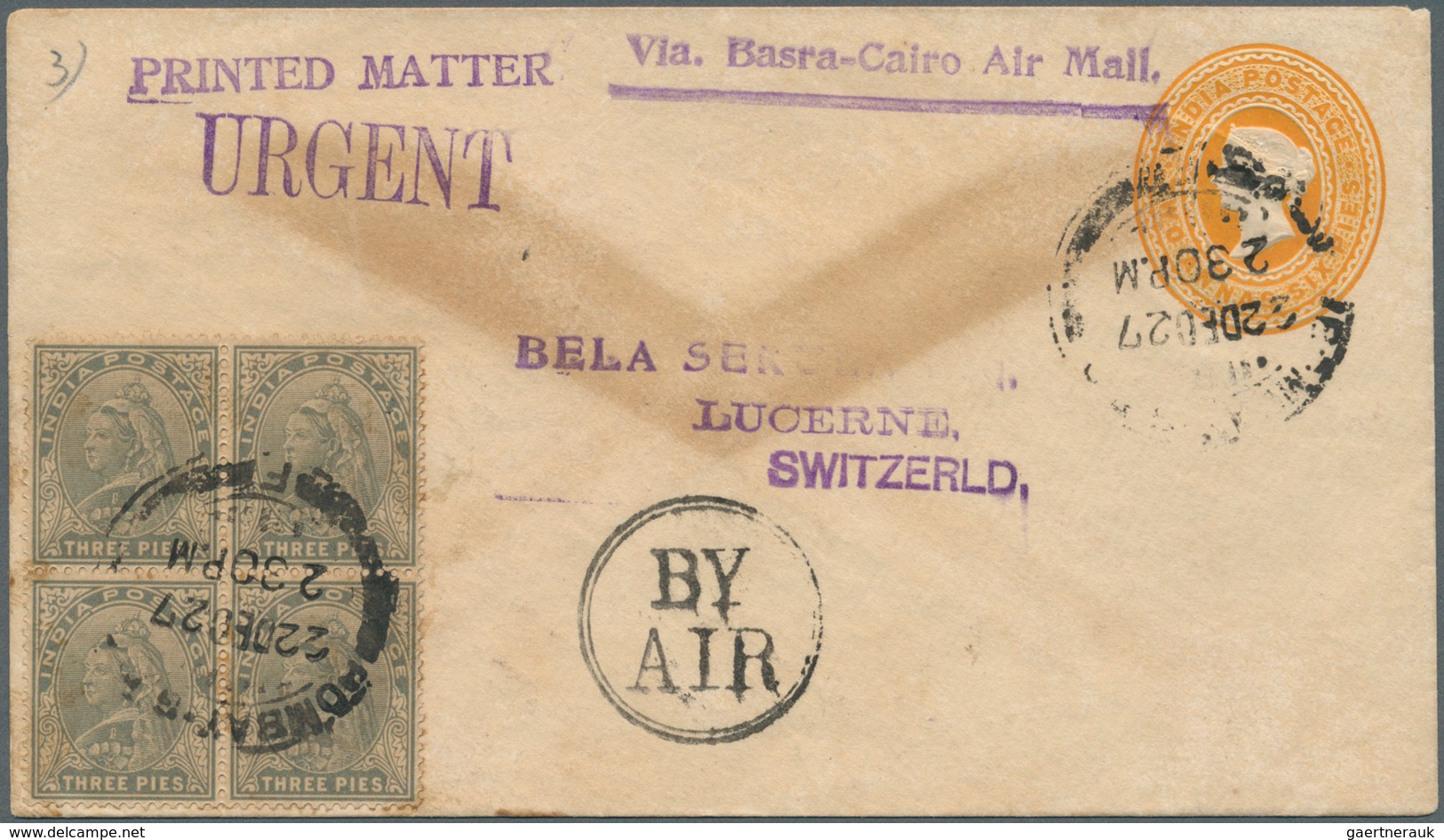 Indien - Ganzsachen: 1850's-1970's Ca.: Collection Of Indian Postal Stationery Envelopes, Letter She - Sin Clasificación