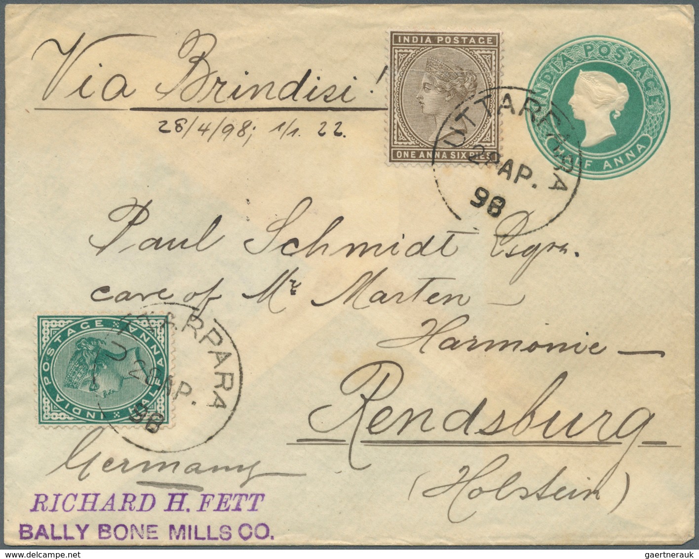 Indien - Ganzsachen: 1850's-1970's Ca.: Collection Of Indian Postal Stationery Envelopes, Letter She - Sin Clasificación