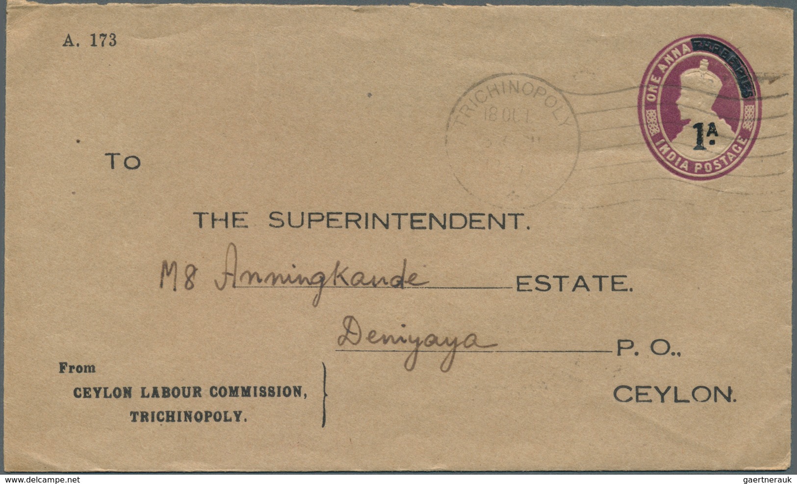 Indien - Ganzsachen: 1850's-1970's ca.: Collection of Indian postal stationery envelopes, letter she