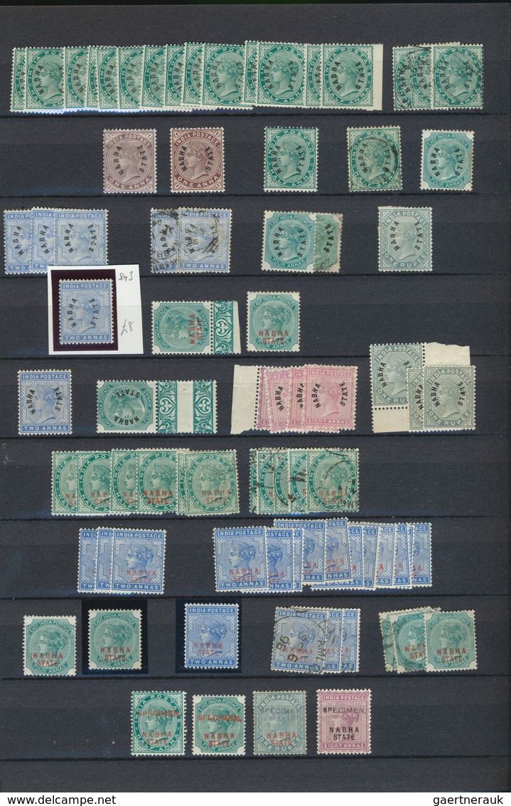 Indien - Konventionalstaaten: NABHA 1885-1945: Mint And Used Collection Plus Duplication Of Several - Otros & Sin Clasificación