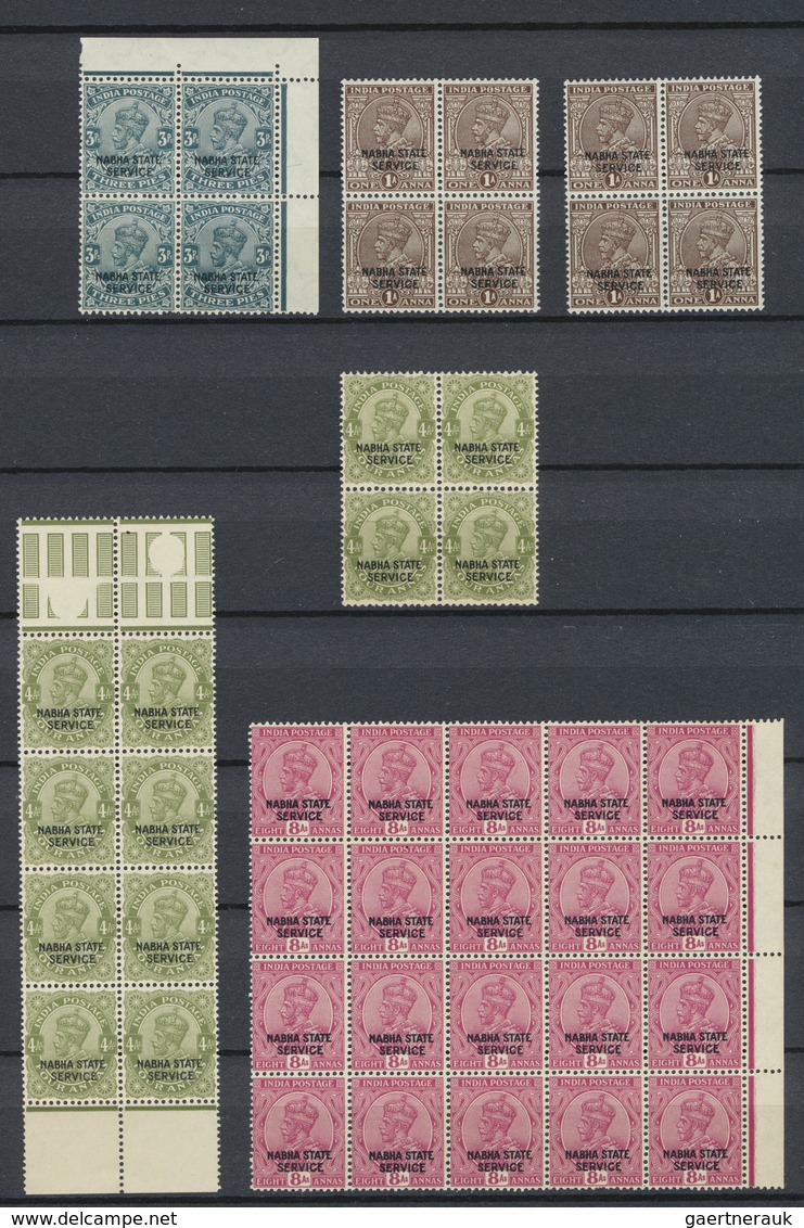 Indien - Konventionalstaaten: NABHA 1885-1945: Mint And Used Collection Plus Duplication Of Several - Autres & Non Classés