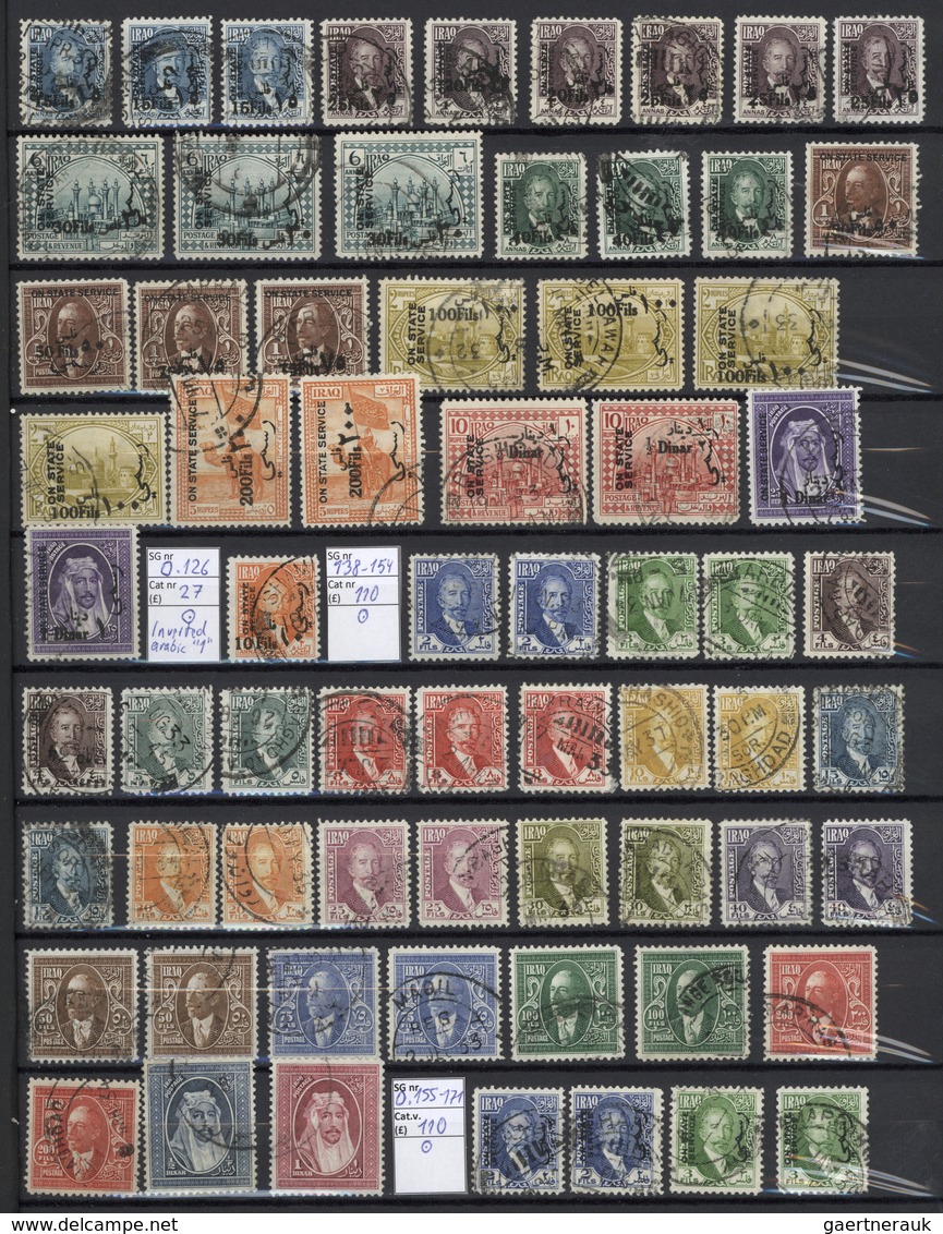 Irak: 1918-1970's: Comprehensive & Specialized Collection Plus Stock Of Mint And Used Stamps In 7 St - Irak