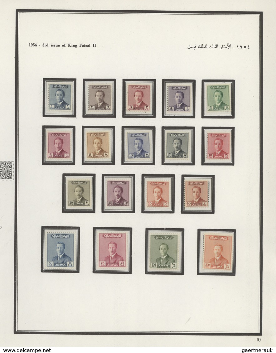 Irak: 1949/1972, U/m Collection In A Binder Incl. Some "OFFICIAL" Overprints. Michel Cat.value Apprx - Irak