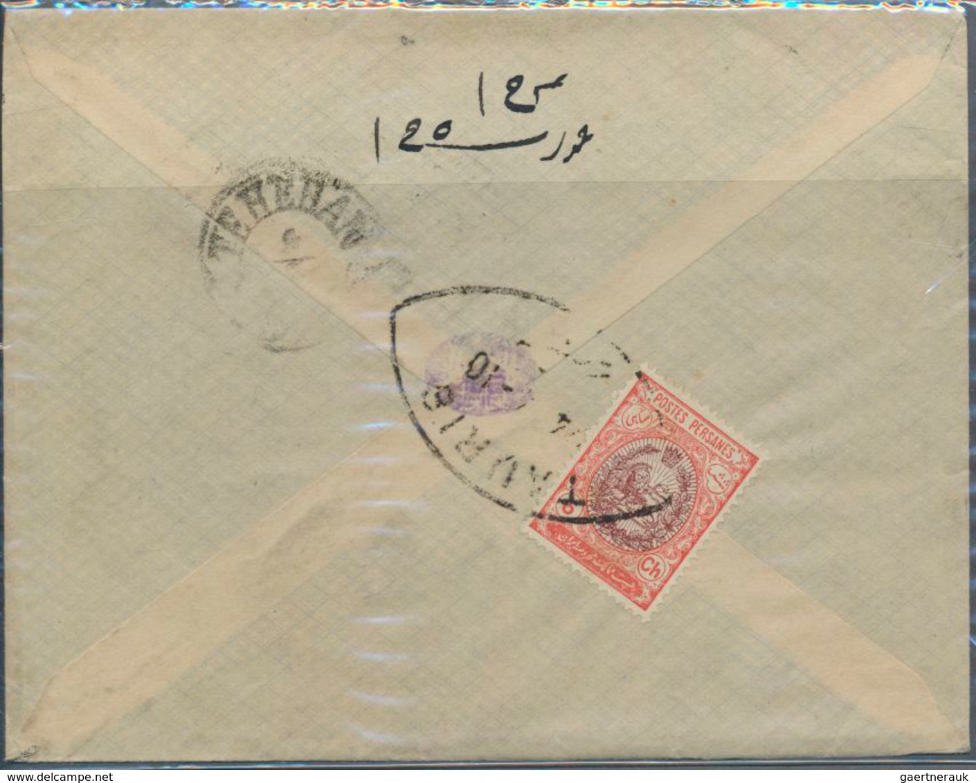 Iran: 1910-20 Ca., 13 Covers Franked With Coat-of-arms Issue, Different Postmarks And Destinations, - Irán