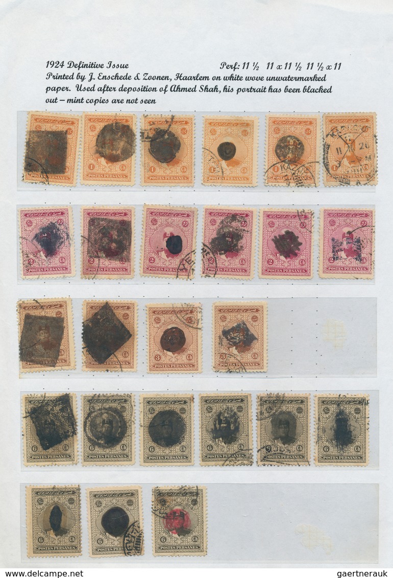 Iran: 1917/44 (ca.), Massive Specialized Collection Mounted On Pages Inc. Inverted Ovpts., Many Cove - Iran