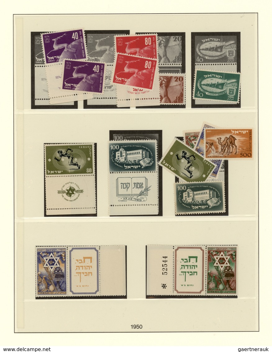 Israel: 1948/1998, U/m Collection In Five Lindner Albums, From A Nice Selection Of Better Early Issu - Cartas & Documentos