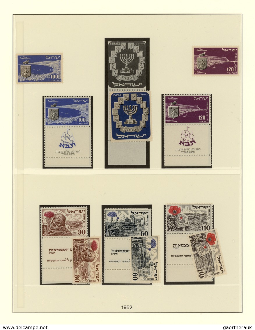 Israel: 1948/1998, U/m Collection In Five Lindner Albums, From A Nice Selection Of Better Early Issu - Lettres & Documents