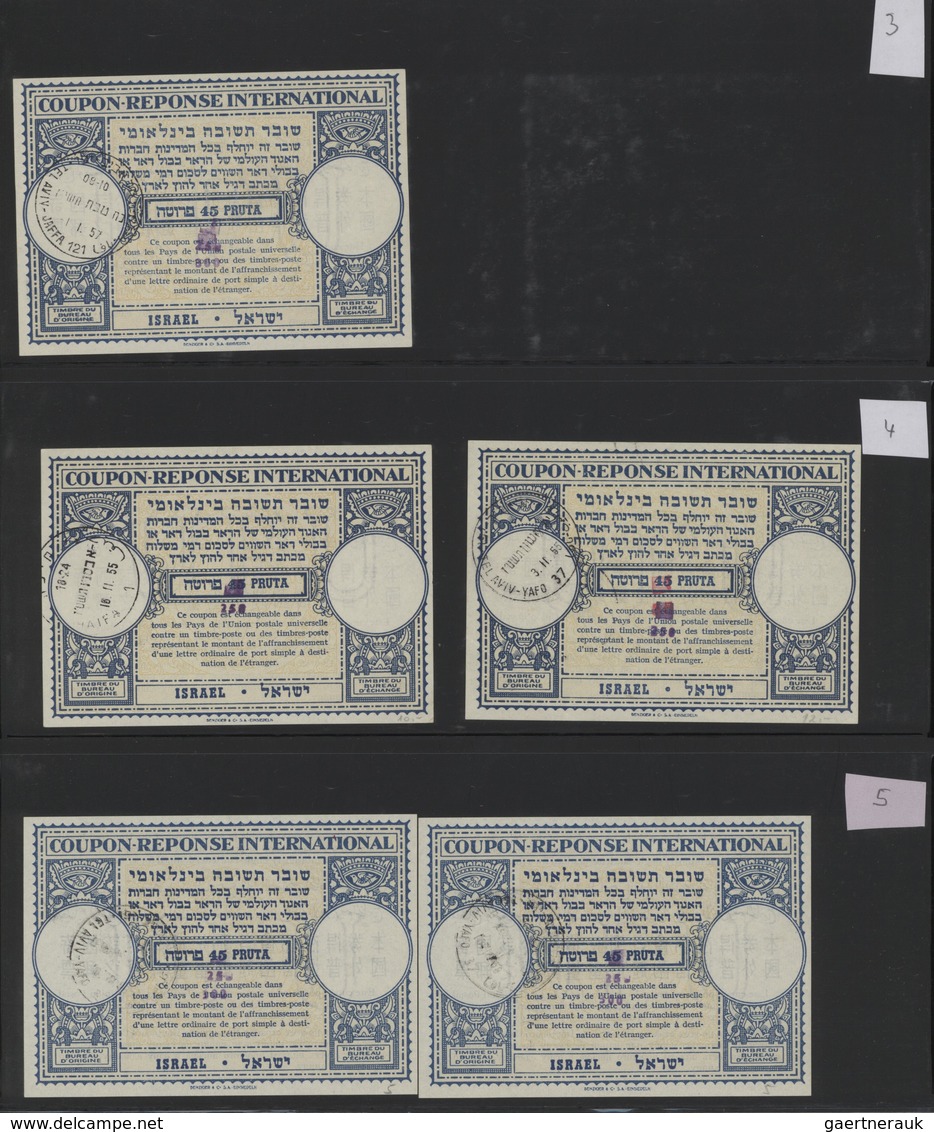 Israel: 1950/184, Collection Of Apprx. 117 (mainly Used) INTERNATIONAL REPLY COUPONS Incl. Nice Sect - Cartas & Documentos