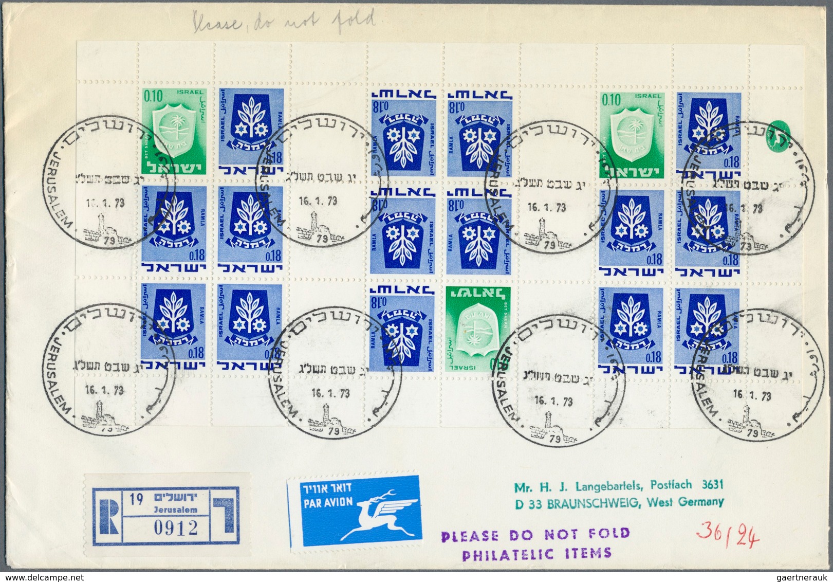 Israel: 1952/2008, mainly from 1970s onwards, impressive accumulation of more than 4.200 covers/card