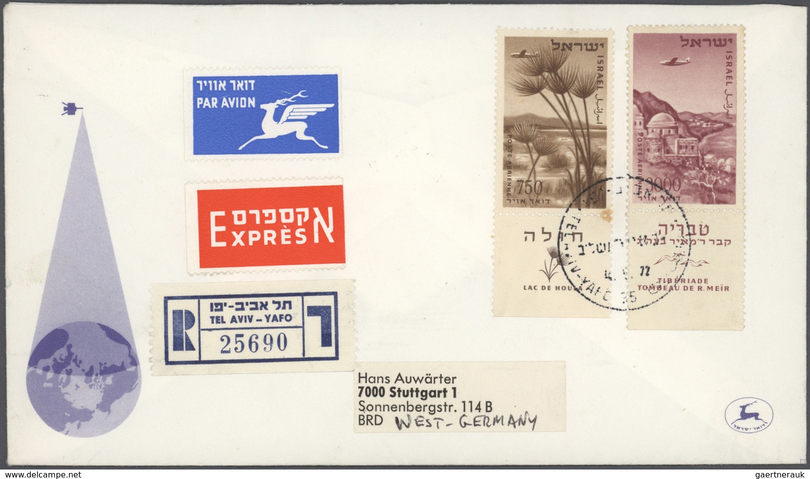 Israel: 1960/2000, Accumulation Of More Than 800 Covers/cards/stationeries, Mainly Philatelic Mail/f - Lettres & Documents