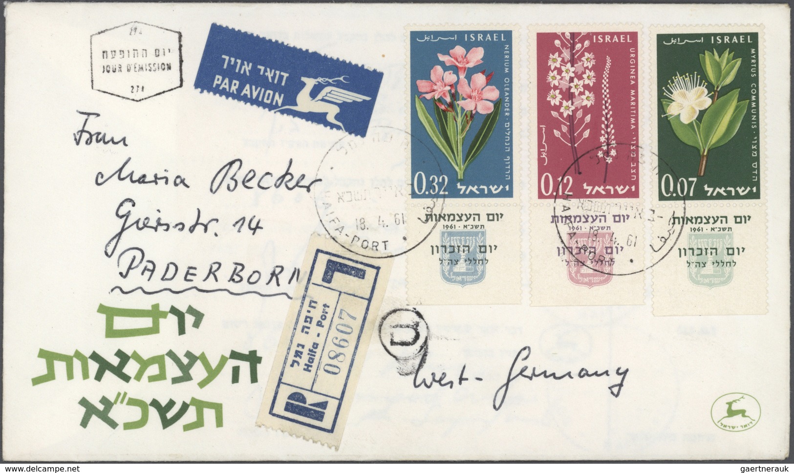 Israel: 1960/2000, Accumulation Of More Than 800 Covers/cards/stationeries, Mainly Philatelic Mail/f - Lettres & Documents