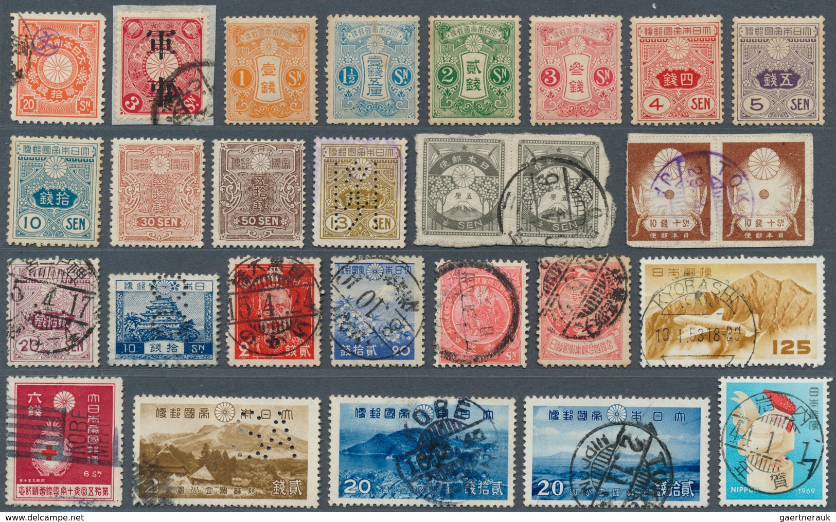 Japan: 1872/2003, MNH And Used Collection In 8 Lindner Stockbooks (inc. One Sheetbook) And Lighthous - Oblitérés