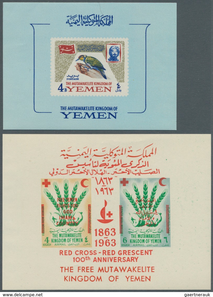 Jemen: 1926/1967 (ca.), Duplicates In Small Album On Pages Prepared For Individual Sale With Several - Yémen