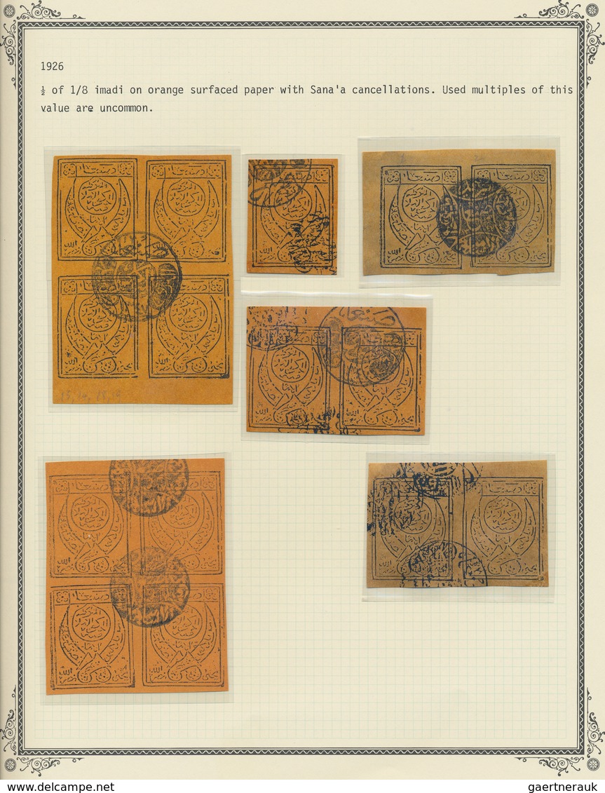 Jemen: 1928-2007 Specialized collection of mostly mint stamps and souvenir sheets plus some covers,