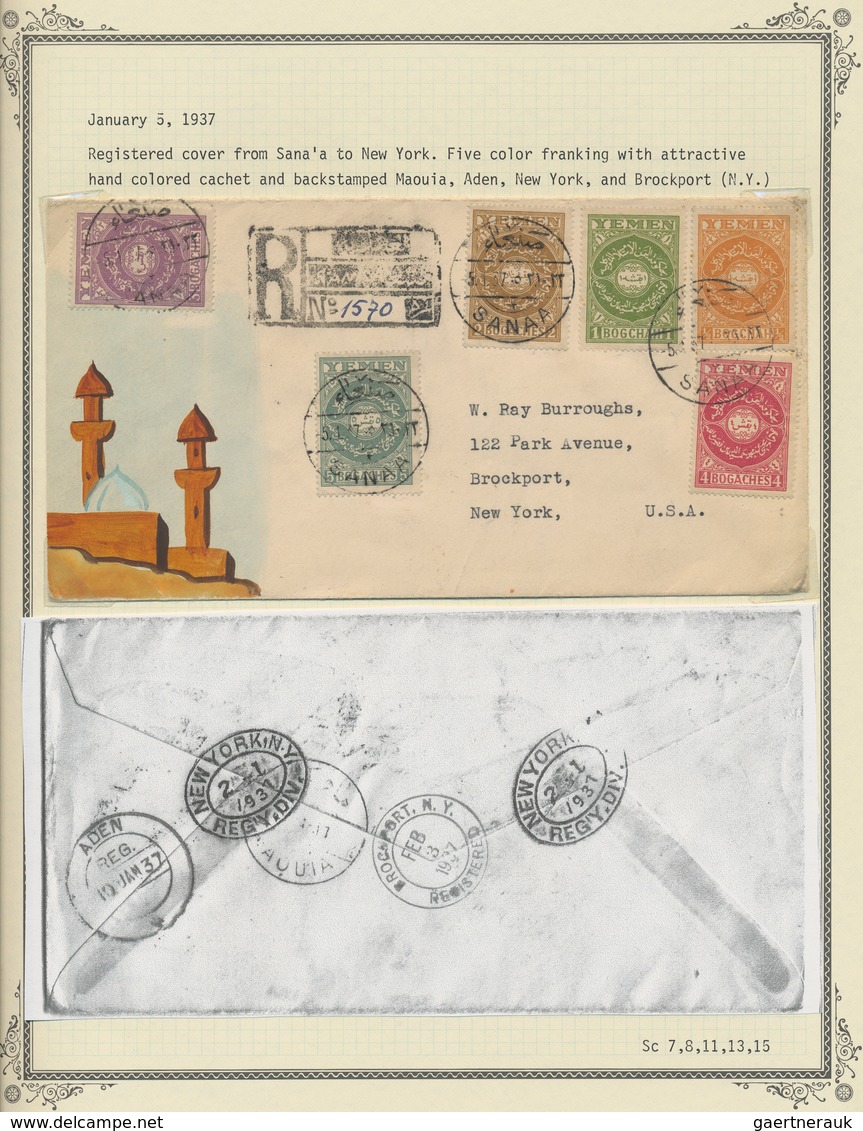 Jemen: 1928-2007 Specialized collection of mostly mint stamps and souvenir sheets plus some covers,