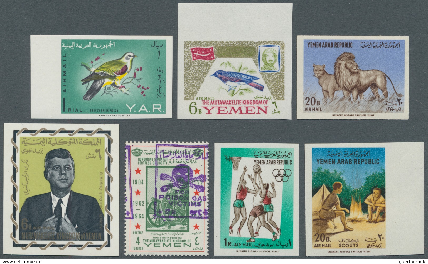 Jemen: 1940/1972 (ca.), Accumulation On About 450 Stockcards Mostly With Complete Sets Incl. Imperfo - Yémen