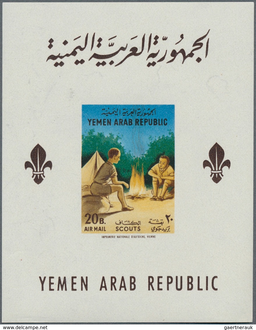 Jemen: 1964/1969, Accumulation Of The Miniature Sheets In Different Quantities Sorted By Issues In L - Yémen