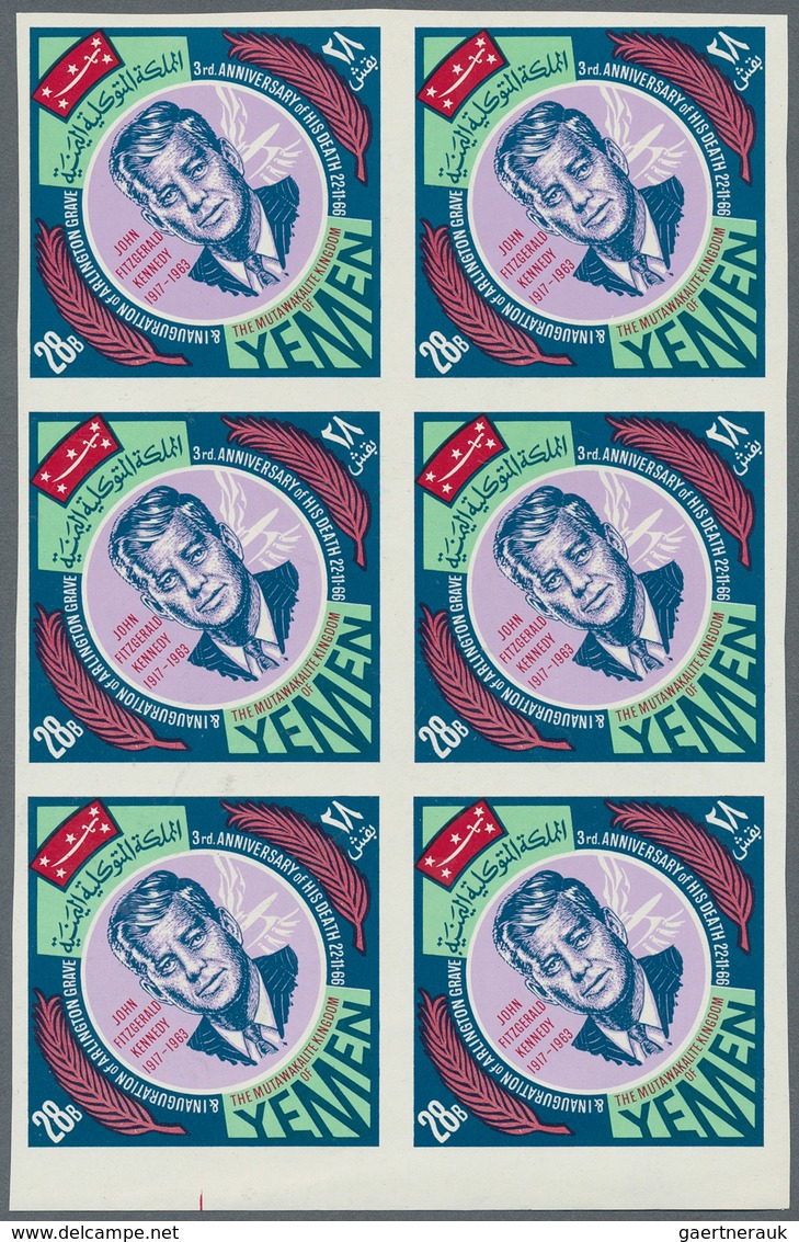 Jemen - Königreich: 1965/1970, chiefly u/m assortment incl. specialities like progressive proofs, va