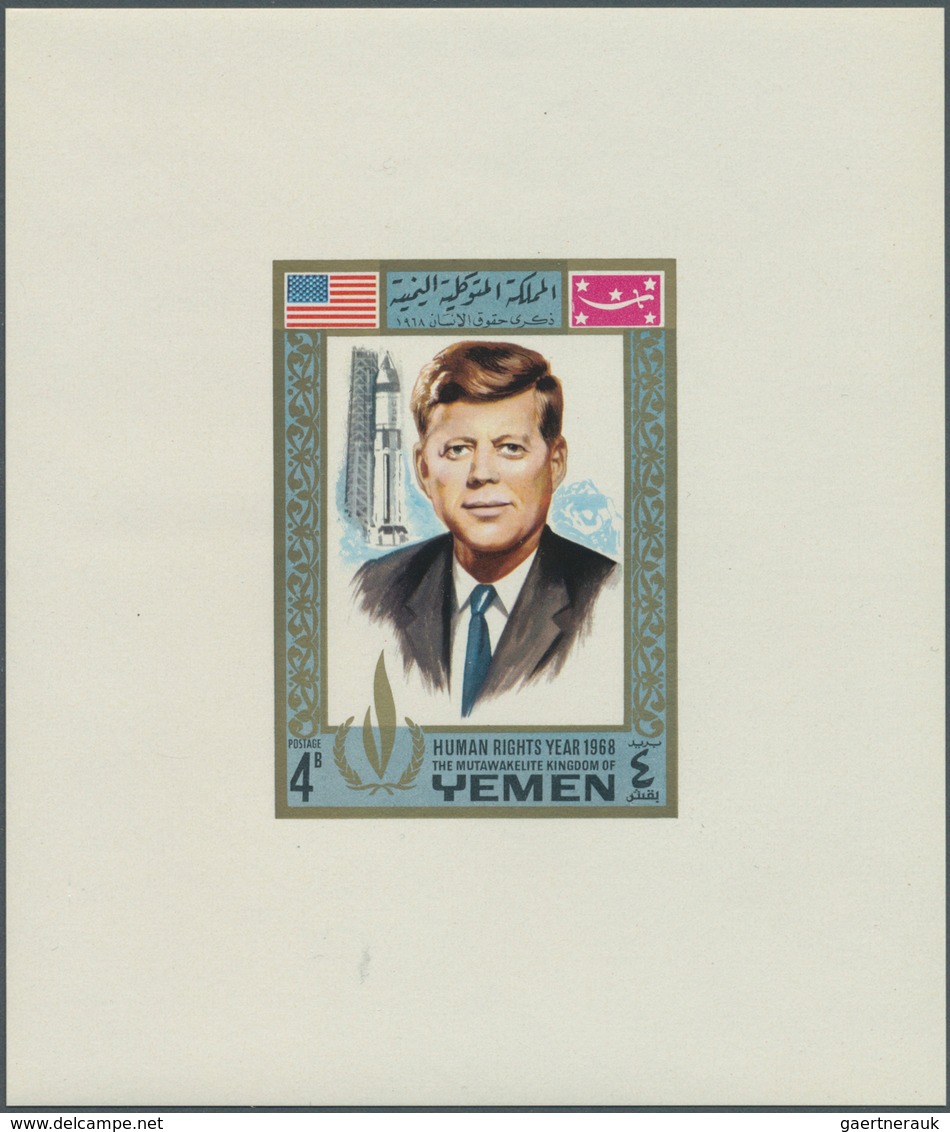 Jemen - Königreich: 1967/1968, U/m Accumulation Of Apprx. 260 De Luxe Sheets Of Issues "Paintings", - Yémen