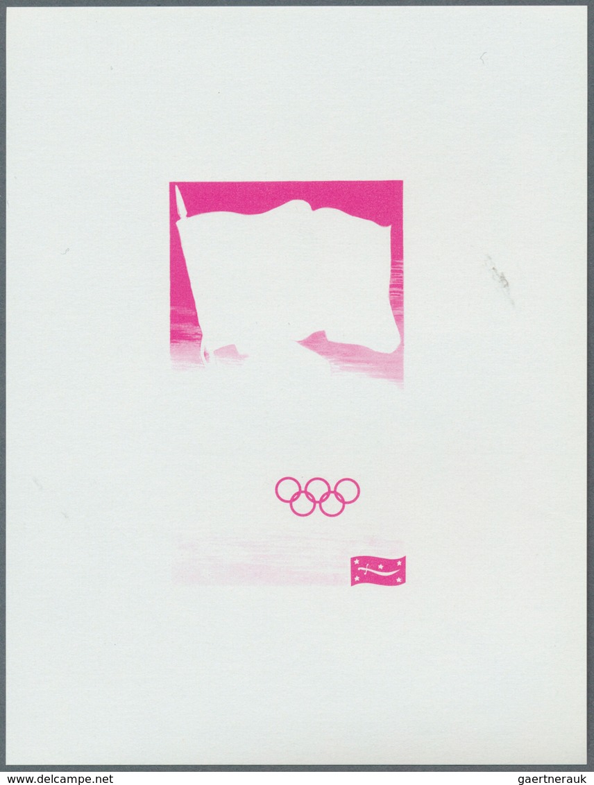 Jemen - Königreich: 1968, Summer OLYMPICS 1924-1968 'National flags and venues' 11 different imperfo