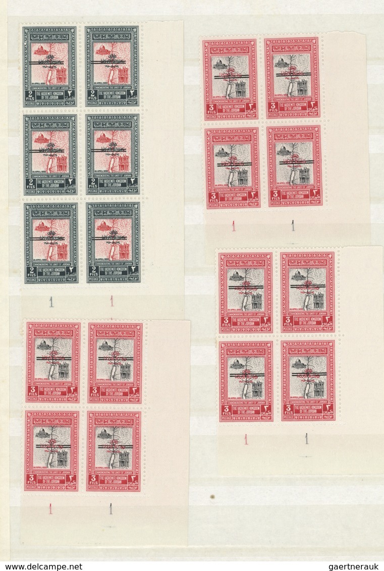 Jordanien: 1930/1965 (ca.), Comprehensive Accumulation On Stocksheets From A Nice Section 1930s/1950 - Jordanie