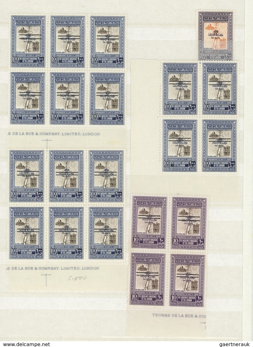 Jordanien: 1930/1965 (ca.), Comprehensive Accumulation On Stocksheets From A Nice Section 1930s/1950 - Jordania