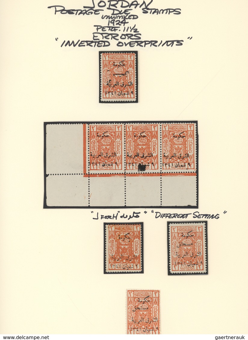 Jordanien: 1930-83, Comprehensive Collection In Scott Album Starting Early Air Mails And Postage Due - Jordania