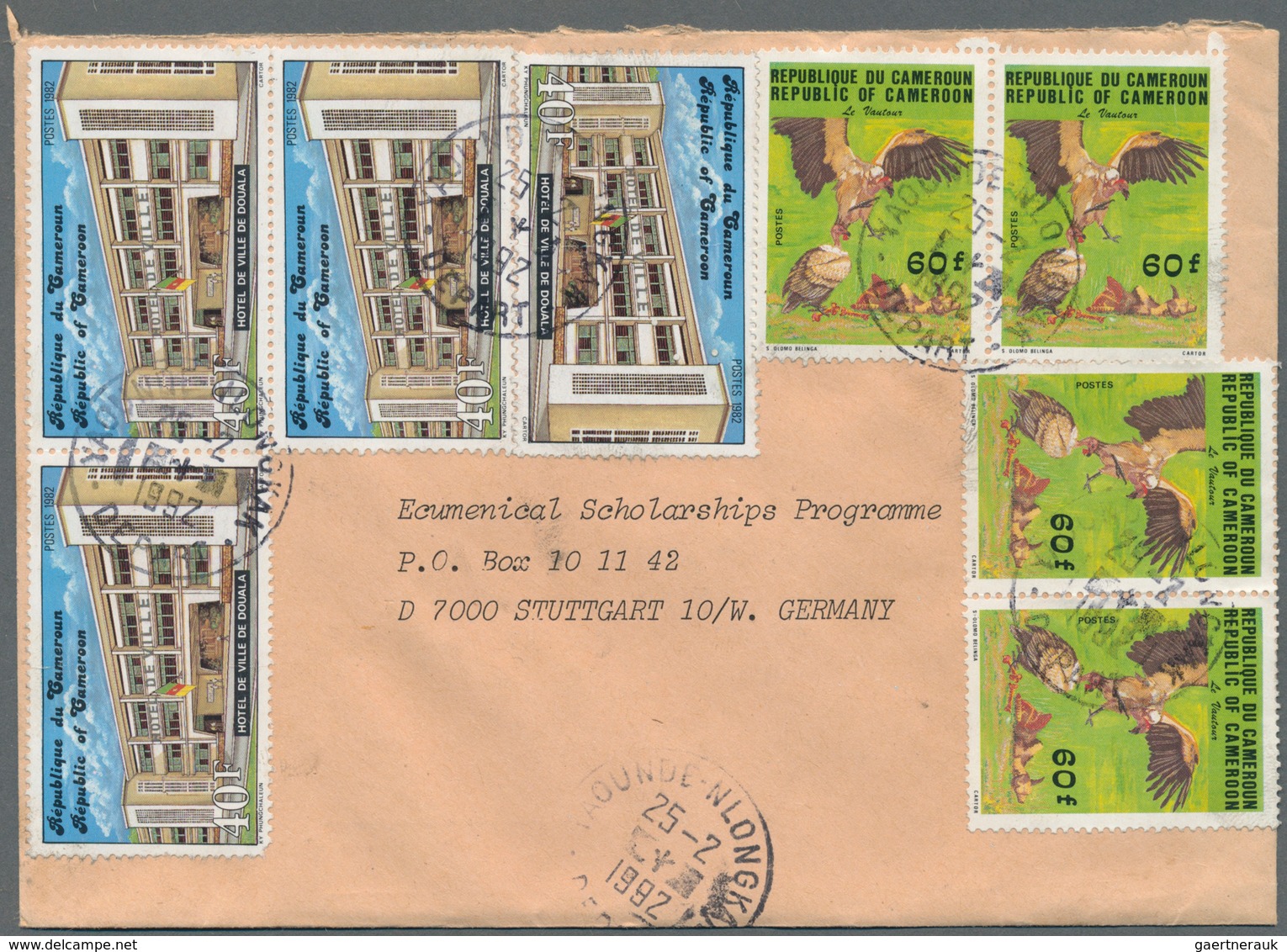 Kamerun: 1981/1993, Accumulation Of Apprx. 200 Commercial (mainly Airmail) Covers To Germany, Bearin - Kameroen (1960-...)