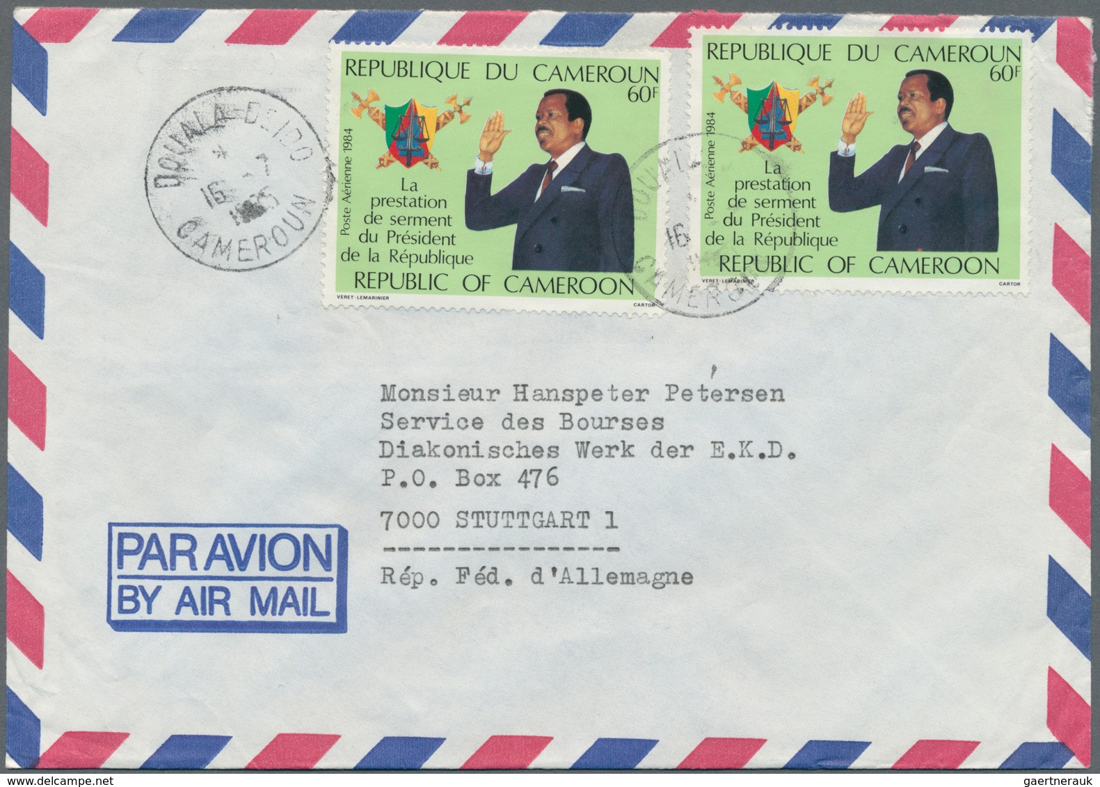 Kamerun: 1981/1993, Accumulation Of Apprx. 200 Commercial (mainly Airmail) Covers To Germany, Bearin - Cameroun (1960-...)