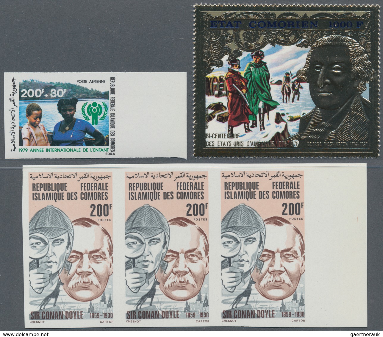 Komoren: 1966/1998 (ca.), Accumulation In Folder With Stamps And Miniature Sheets Incl. Many IMPERFO - Comores (1975-...)