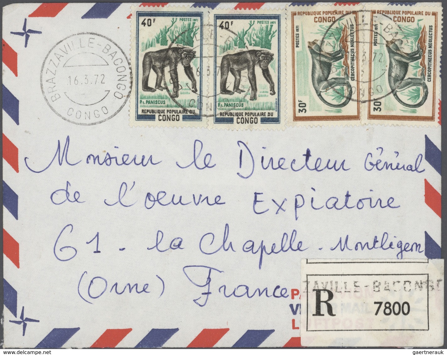 Kongo (Brazzaville): 1959/1978, Collection Of More Than 130 Entires, Mainly Commercial Airmail Cover - Autres & Non Classés