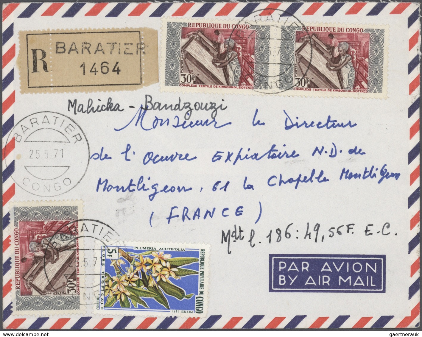 Kongo (Brazzaville): 1959/1978, Collection Of More Than 130 Entires, Mainly Commercial Airmail Cover - Other & Unclassified