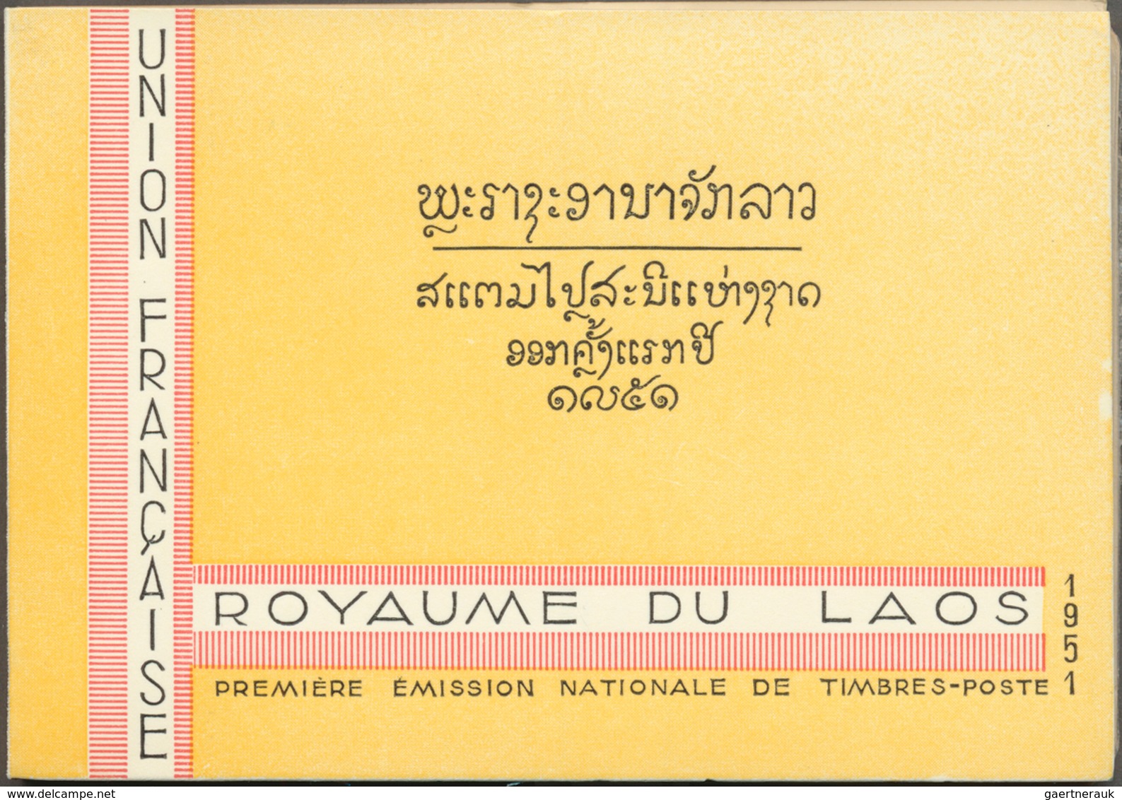 Laos: 1951/1952, Definitives, Airmails And Postage Dues, Booklet Comprising 26 De Luxe Sheets. Miche - Laos