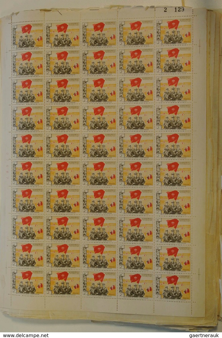 Laos: 1961: Little box with complete sheets of revolutionary issues Pathet-Lao 1961. Michel no's 1,