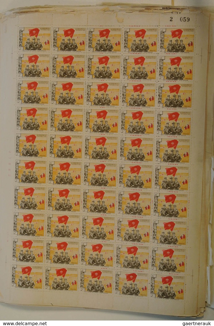 Laos: 1961: Little box with complete sheets of revolutionary issues Pathet-Lao 1961. Michel no's 1,