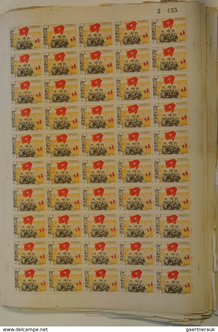 Laos: 1961: Little box with complete sheets of revolutionary issues Pathet-Lao 1961. Michel no's 1,