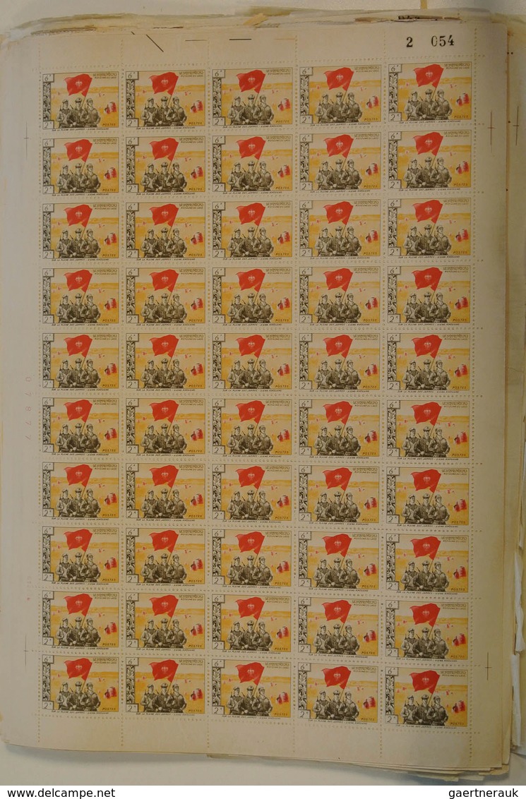 Laos: 1961: Little box with complete sheets of revolutionary issues Pathet-Lao 1961. Michel no's 1,
