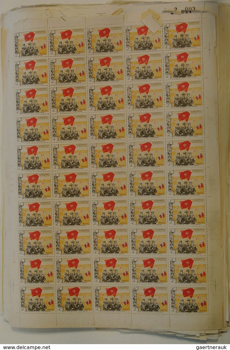 Laos: 1961: Little box with complete sheets of revolutionary issues Pathet-Lao 1961. Michel no's 1,