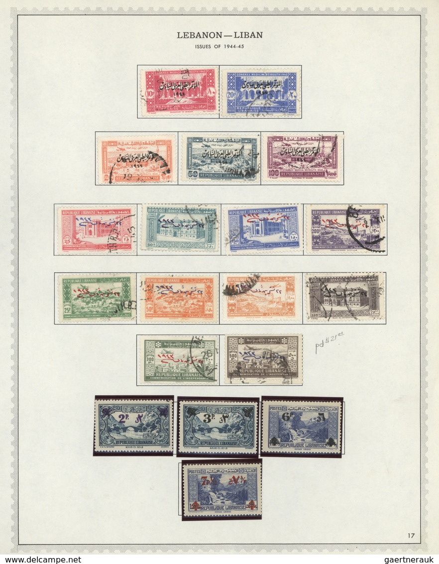 Libanon: 1924/1955, Mint And Used Collection On Album Pages, Incl. Good Part French Period, Airmails - Líbano