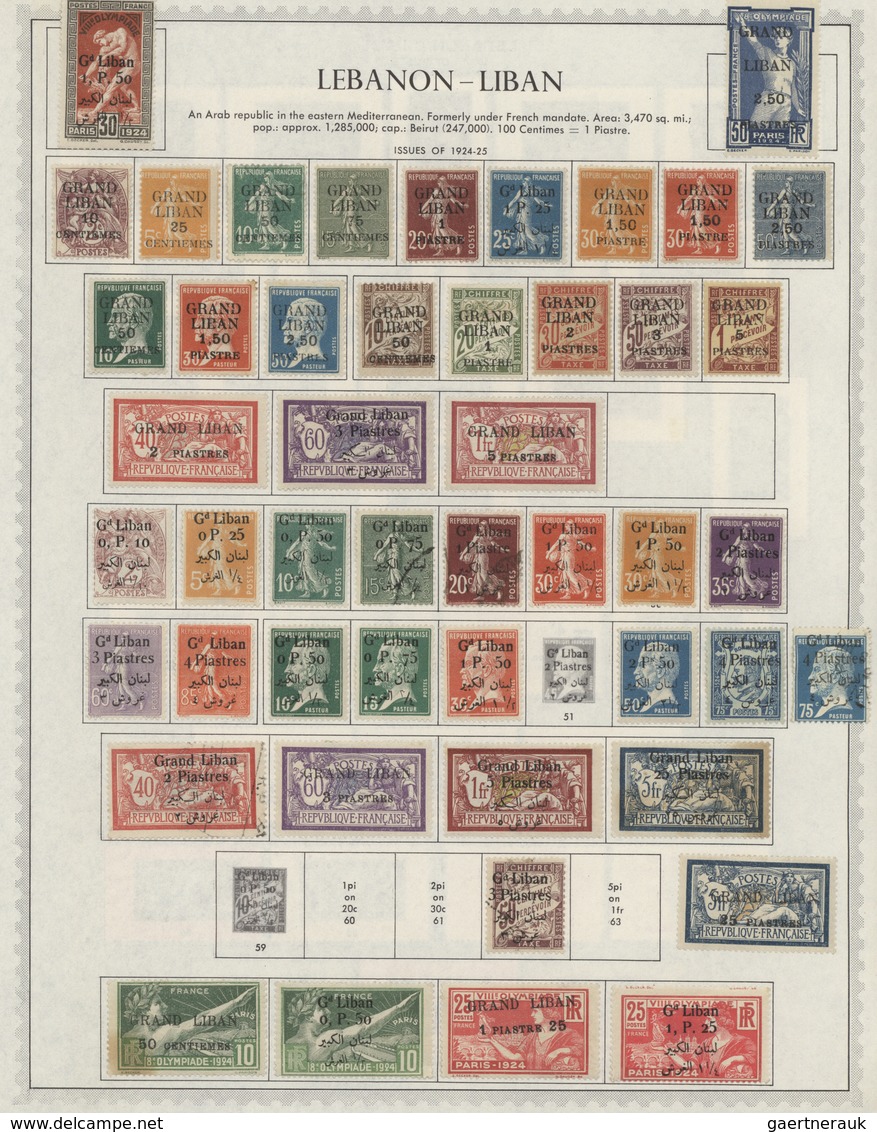 Libanon: 1924/1990 (ca.), Comprehensive Mint And Used Holding In Apprx. 35 Albums With Plenty Of Mat - Liban
