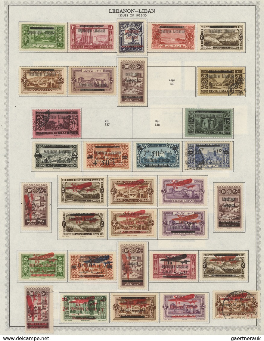 Libanon: 1924/1990 (ca.), Comprehensive Mint And Used Holding In Apprx. 35 Albums With Plenty Of Mat - Líbano