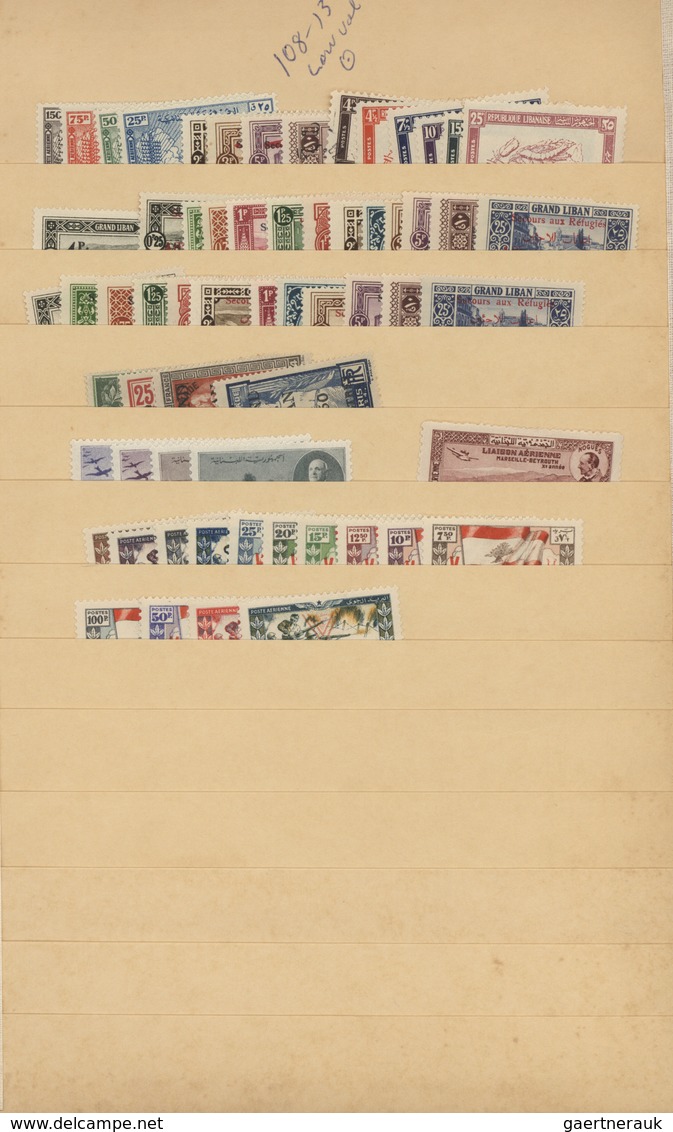 Libanon: 1924/1990 (ca.), Comprehensive Mint And Used Holding In Apprx. 35 Albums With Plenty Of Mat - Líbano